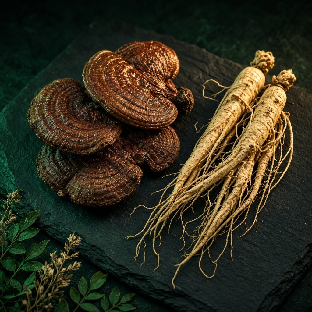 Adaptógenos: ganoderma y ginseng
